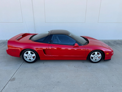 1991 Acura NSX in Formula Red over Black