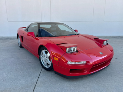 1991 Acura NSX in Formula Red over Black
