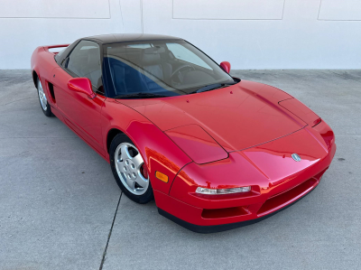 1991 Acura NSX in Formula Red over Black