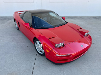 1991 Acura NSX in Formula Red over Black
