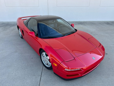 1991 Acura NSX in Formula Red over Black