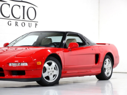 1991 Acura NSX in Formula Red over Ivory