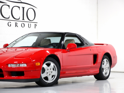 1991 Acura NSX in Formula Red over Ivory