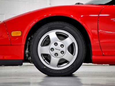 1991 Acura NSX in Formula Red over Ivory