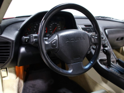 1991 Acura NSX in Formula Red over Ivory