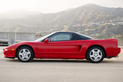 1991 Acura NSX in Formula Red over Ivory