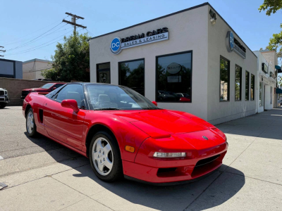 1991 Acura NSX in Formula Red over Ivory