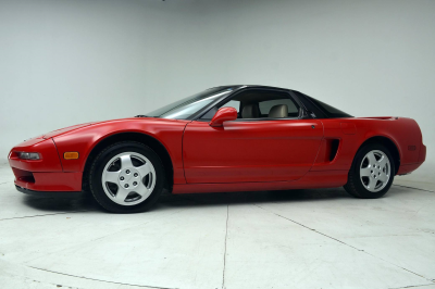 1991 Acura NSX in Formula Red over Ivory