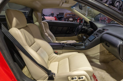 1991 Acura NSX in Formula Red over Ivory