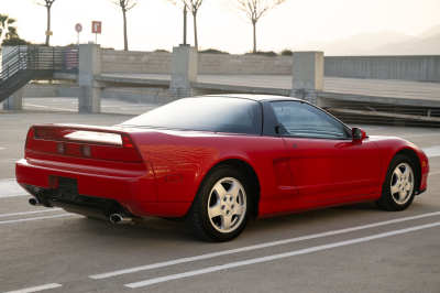 1991 Acura NSX in Formula Red over Ivory