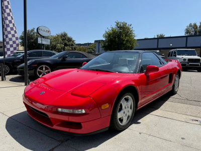 1991 Acura NSX in Formula Red over Ivory