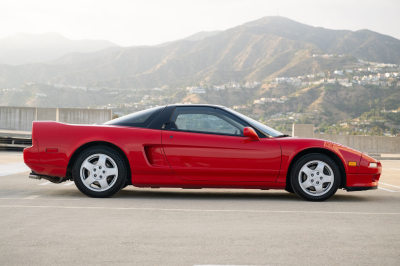 1991 Acura NSX in Formula Red over Ivory