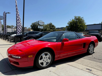 1991 Acura NSX in Formula Red over Ivory