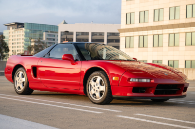 1991 Acura NSX in Formula Red over Ivory