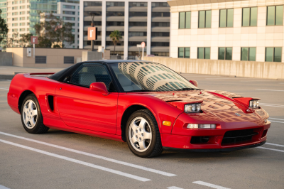 1991 Acura NSX in Formula Red over Ivory