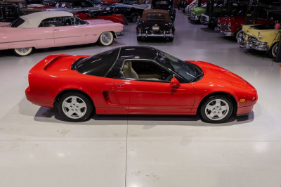 1991 Acura NSX in Formula Red over Ivory