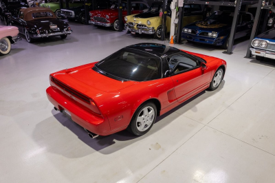 1991 Acura NSX in Formula Red over Ivory