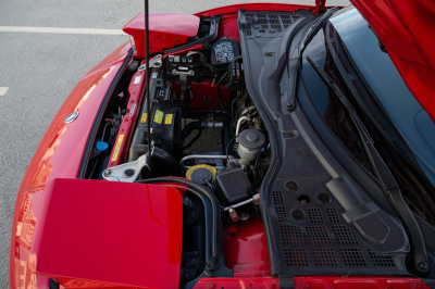 1991 Acura NSX in Formula Red over Ivory