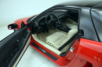 1991 Acura NSX in Formula Red over Ivory