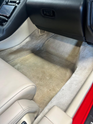 1991 Acura NSX in Formula Red over Ivory