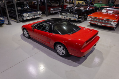 1991 Acura NSX in Formula Red over Ivory