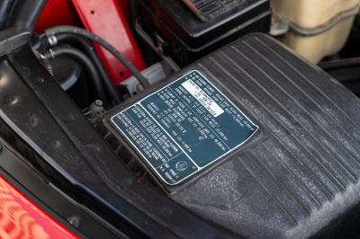 1991 Acura NSX in Formula Red over Ivory