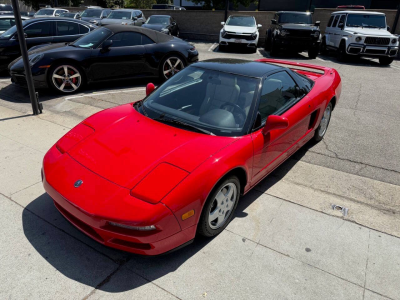 1991 Acura NSX in Formula Red over Ivory