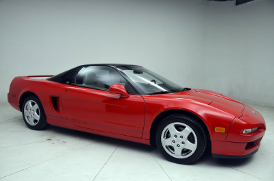 1991 Acura NSX in Formula Red over Ivory