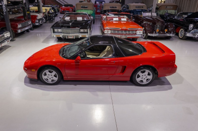 1991 Acura NSX in Formula Red over Ivory