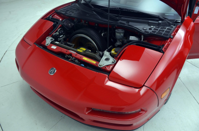 1991 Acura NSX in Formula Red over Ivory