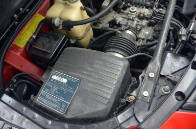 1991 Acura NSX in Formula Red over Ivory