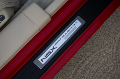1991 Acura NSX in Formula Red over Ivory