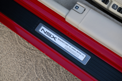 1991 Acura NSX in Formula Red over Ivory