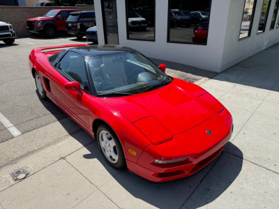 1991 Acura NSX in Formula Red over Ivory