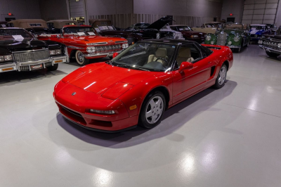 1991 Acura NSX in Formula Red over Ivory