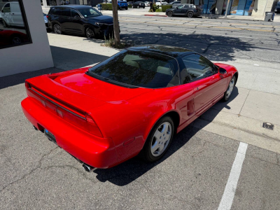 1991 Acura NSX in Formula Red over Ivory