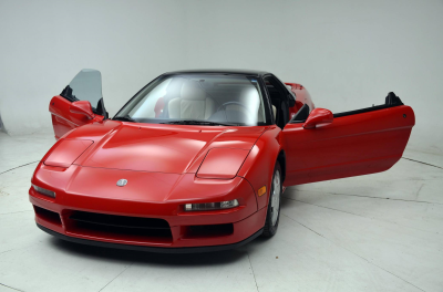 1991 Acura NSX in Formula Red over Ivory