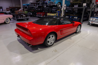 1991 Acura NSX in Formula Red over Ivory
