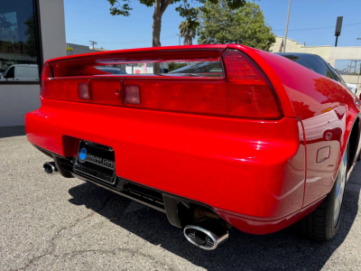 1991 Acura NSX in Formula Red over Ivory