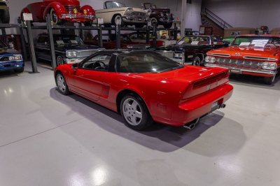 1991 Acura NSX in Formula Red over Ivory