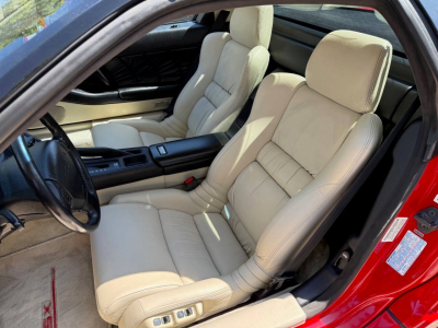 1991 Acura NSX in Formula Red over Ivory