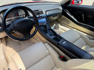 1991 Acura NSX in Formula Red over Ivory