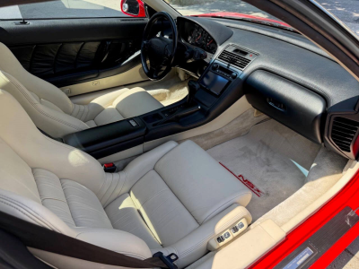 1991 Acura NSX in Formula Red over Ivory