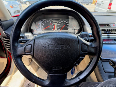 1991 Acura NSX in Formula Red over Ivory