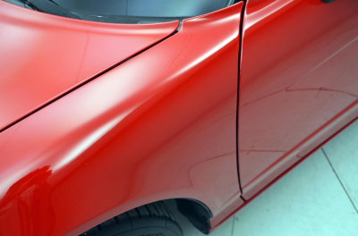 1991 Acura NSX in Formula Red over Ivory