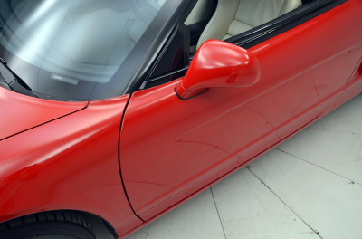 1991 Acura NSX in Formula Red over Ivory