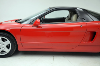 1991 Acura NSX in Formula Red over Ivory