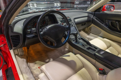 1991 Acura NSX in Formula Red over Ivory