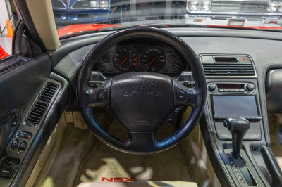 1991 Acura NSX in Formula Red over Ivory
