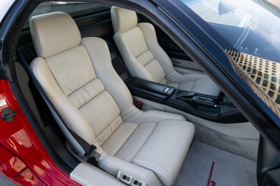 1991 Acura NSX in Formula Red over Ivory